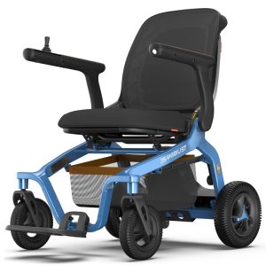 Robooter E40 blue folding electric wheelchair