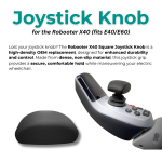 Robooter X40 Square Joystick Knob – High-Density OEM Replacement, Fits E40 & E60. Durable, non-slip grip for electric wheelchair controllers.